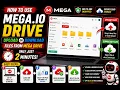 How to use mega io drive upload files in mega drive or download files only just in 2 minutes