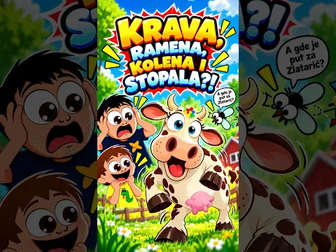 KRAVA, RAMENA, KOLENA I STOPALA?! 🐄😂 | Glava, Ramena… #Shorts