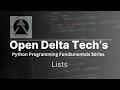 Python Fundamentals Series Lists 2 of 2