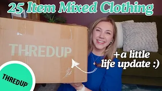 ThredUp 25 Item Mixed Clothing Rescue Box Some AMAZING Pieces plus a little life update
