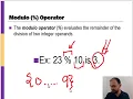 Integers Division Modulus Operator Overflow