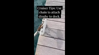 Secure Your Dinghy from Thieves: How to Attach Chain to a Cleat #short