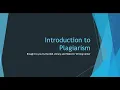 Plagiarism Tutorial Module 1 Introduction to Plagiarism