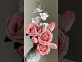 Download Lagu Super Aesthetic  Pink Rose from Napkin | Napkin Rose | flower making with paper | #craft #shorts