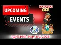 Upcoming Events April 26th - May 3rd 2026