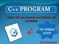 C DO WHILE LOOP FIND FACTORIAL USING DO WHILE LOOP PROGRAM