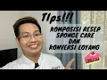 Ep 5 Tips!! Komposisi resep sponge cake dan cara untuk menghitung ukuran loyang