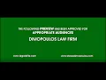 DIMOPOULOS LAW FIRM WE WIN 2022