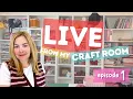 Live from my Craft Room - Knitting Sewing and Cross Stitch Project Updates