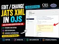 How to Edit Dynamic JATS XML in OJS Using PHP Add Custom Dissertation XML Data