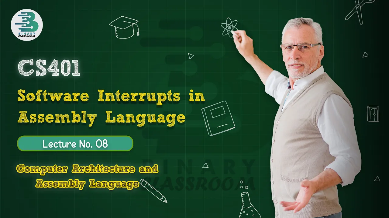 CS401 Lecture 08 | Software Interrupts | Computer Architecture & Assembly Language