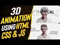 Create 3D Animations Using HTML CSS JS Scrolling Animation Using Canvas