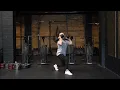 Double Dumbbell Front Rack Forward Step Lunge