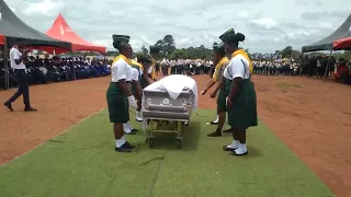 wow how the adventist youth carry the casket