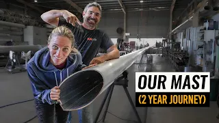 OUR MAST: The INCREDIBLE Process! (EXTENDED CUT) Building Our Own Aluminum Catamaran Pt. 87
