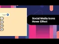 How To Create Social Media Icons Hover Effect using HTML and CSS Font Awesome Icons