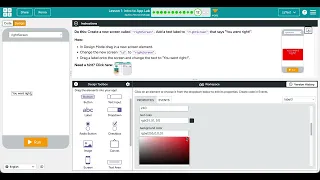 Code org Event-Driven Programming Lesson 1