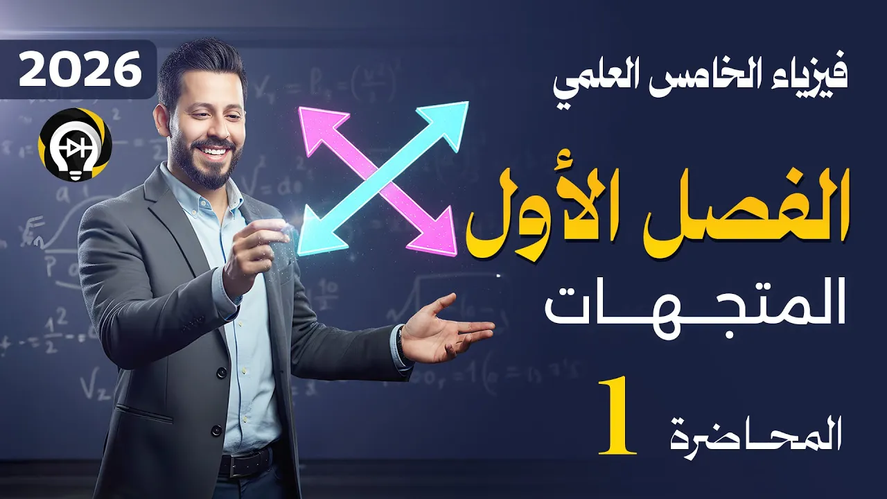 فيزياء الخامس العلمي | الفصل الاول | منهج 2026 | المحاضرة 1 - أنظمة الاحداثيات