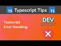 Typescript Error Handling