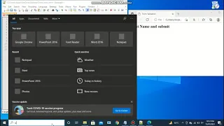 Checking the TextBox is empty or not form validation using javascript and html