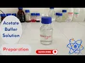 Acetate buffer solution preparation pH range of 3 6 to 5 6
