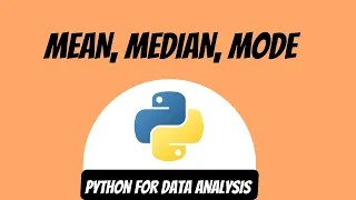Hands-on Python Mean Median and Mode
