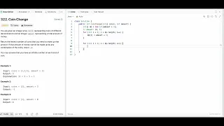 LeetCode 322 Coin Change Java