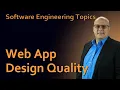 Software Engineering - 56 Web App Design Quality