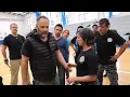 Lagu Arianny Pineda con Idan Abolnik, en el seminario de Kalah Combat System Ciudad de México 2019