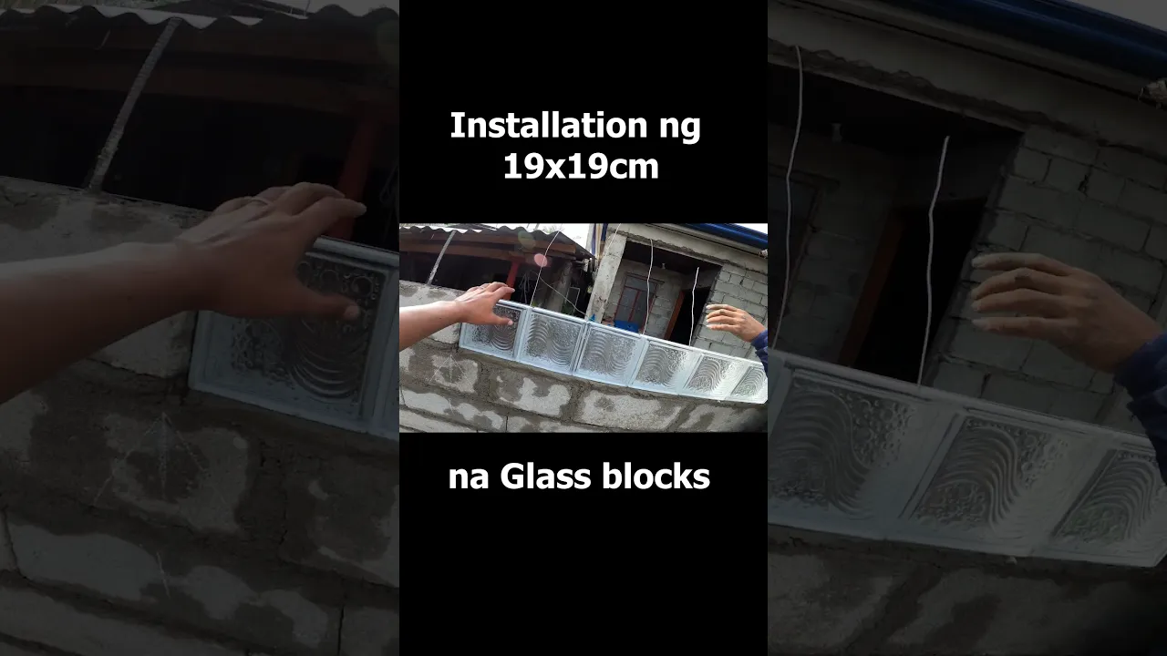 Glass block installation