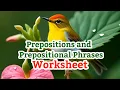 Grammar Land 7 Prepositions and Prepositional Phrases Worksheet