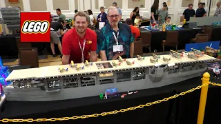 Huge LEGO USS Langley – US Navy First Aircraft Carrier