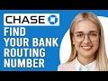 How To Find Your Chase Bank Routing Number How To Locate Routing Number Of Chase Bank