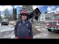 Fatal fire in Wellsville police officer civilians catch man jumping from second floor