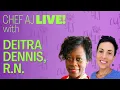 VEGAN Cornbread Croutons Interview and Cooking with Deitra Dennis R N