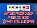 Powerball Results Wendesday June 28 2023 462 Millions