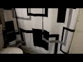 unbox DESIHOM Black White Geometric Shower Curtain Set Neutral Abstract Shower Curtains for Bathroom