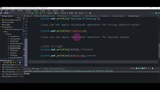 Operators in Java Part 3 Relational operators Equality operators IMP Interview Q A