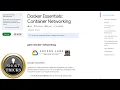 Docker Essentials Container Networking