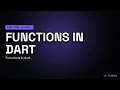 Dart Functions Explained Write Reusable Code Like a Pro