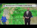 Isolated storms and hotter temperatures continue across New Mexico this week