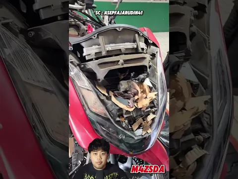 Viral! Motor Pria Ini Dijadikan Sarang Tikus! #m4zsda #shortvideos #shorts #reaction