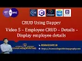 Dapper in ASP NET Core C -