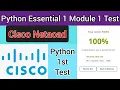 Cisco Python Essentials 1 Module 1 Test Answer 100 Right marks Netacad