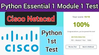 Cisco Python Essentials 1 Module 1 Test Answer 100 Right marks Netacad