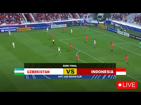 Download MP3 🔴 SEDANG BERLANGSUNG || SEMI FINAL PIALA ASIA U-23 ~ TIMNAS INDONESIA VS UZBEKISTAN (ilustrasi)