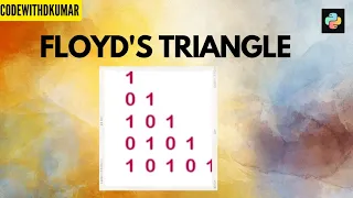 Floyd s Triangle pattern in python pattern programming I Interview Question in python