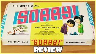 Sorry Board Game Review Vintage 1963 Edition Board Game Night