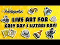 LIVE ART for Grey Day Lutari Day Neopets