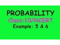 Probability Class 10 NCERT Example 5 6